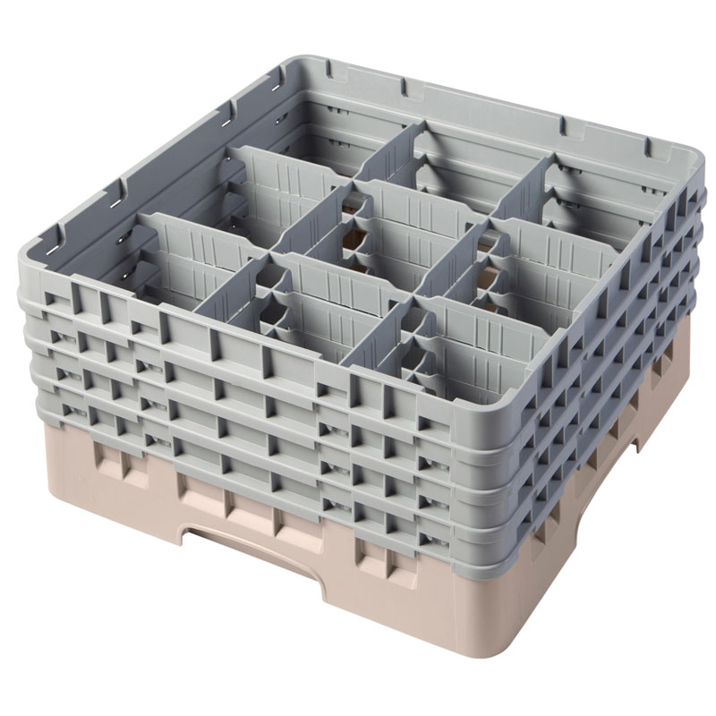 Cesto Lavagem Louça para Copos e Taças 9 Compartimentos, 4 Alturas