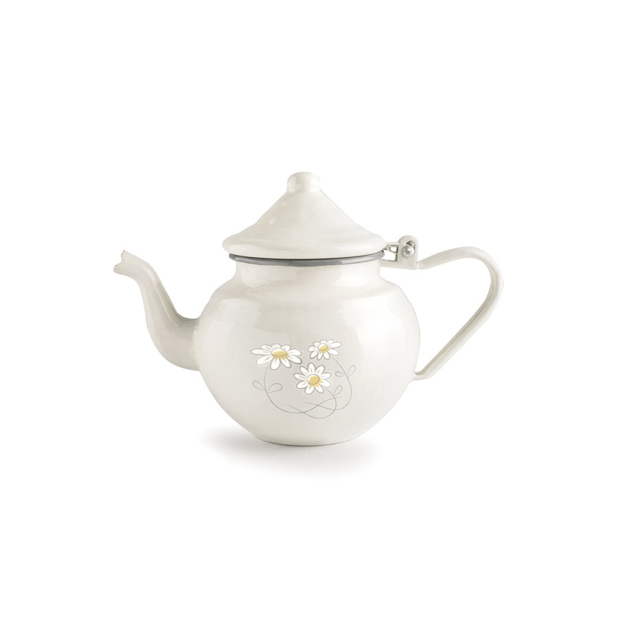 Chaleira Vintage 0,7 L em Aço Esmaltado para Serviço de Mesa