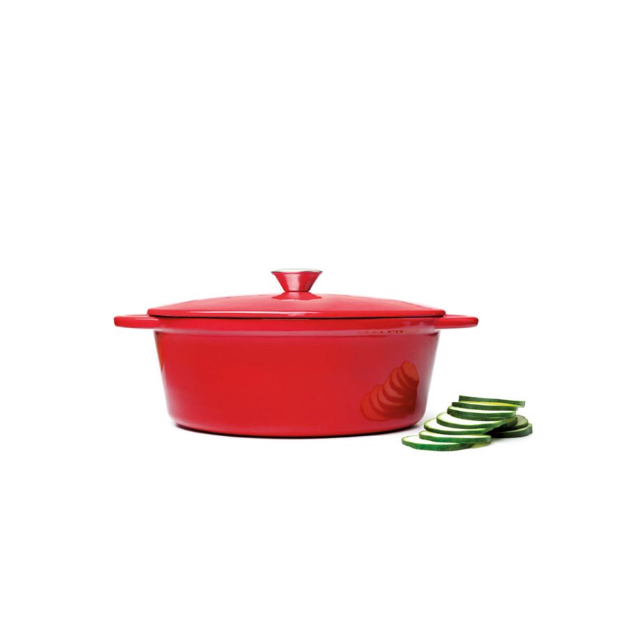 Cocotte Oval de Ferro Fundido Esmaltado 27x21 cm