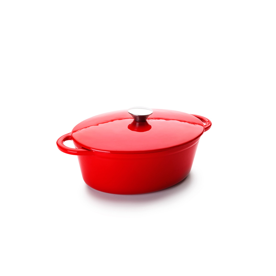 Cocotte Oval de Ferro Fundido Esmaltado 27x21 cm