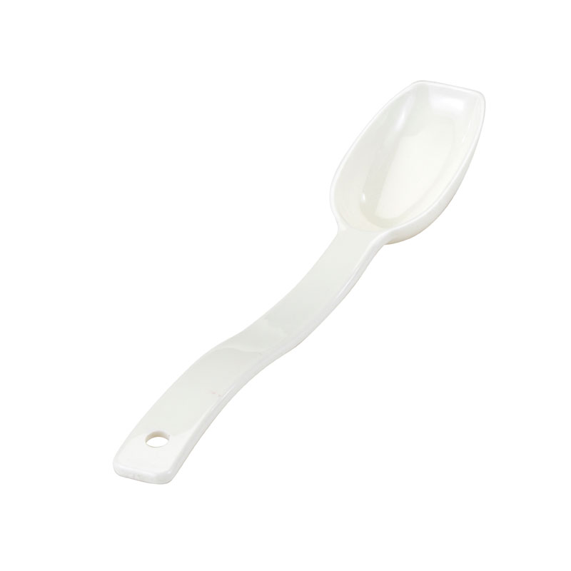Colher Sólida de Policarbonato Branco 205 mm