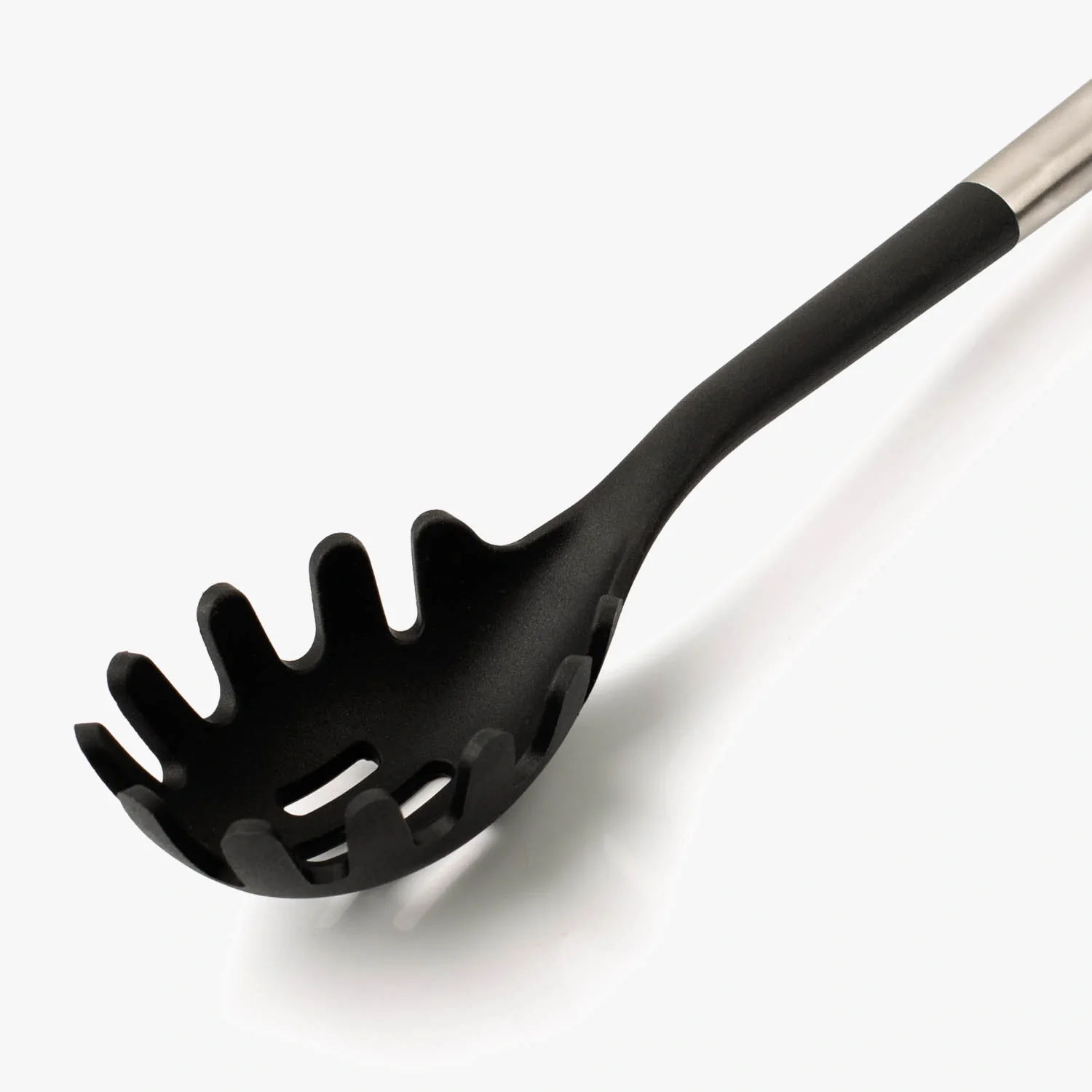 Concha de Esparguete Silicone Aço Inox 337mm Resistente 240ºC