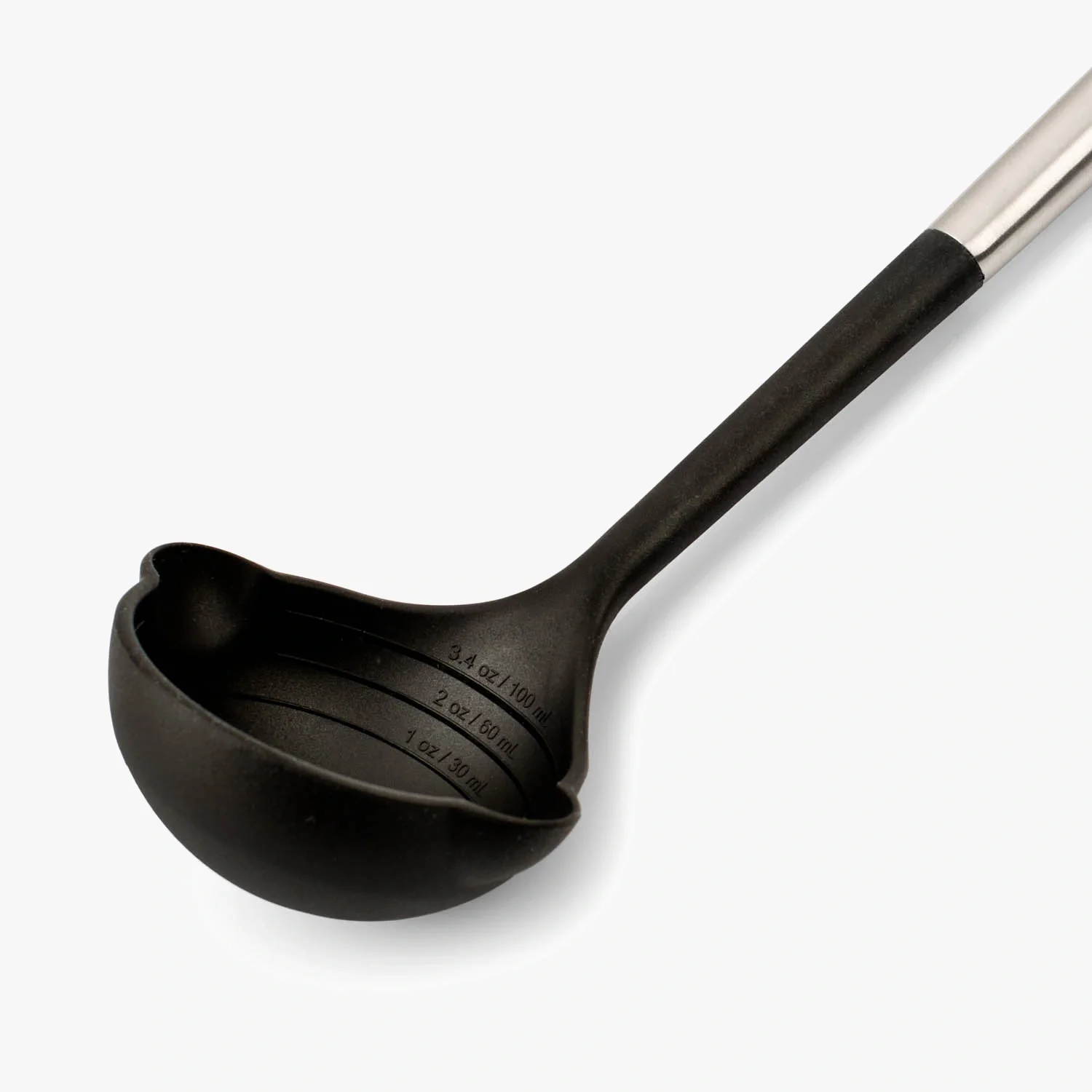 Concha de Silicone 323mm para Molhos e Caldos com Cabo Inox