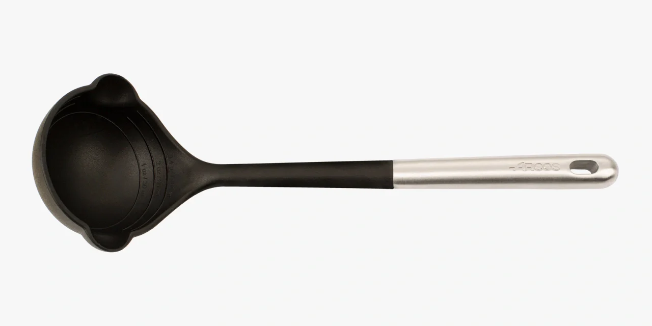 Concha de Silicone 323mm para Molhos e Caldos com Cabo Inox