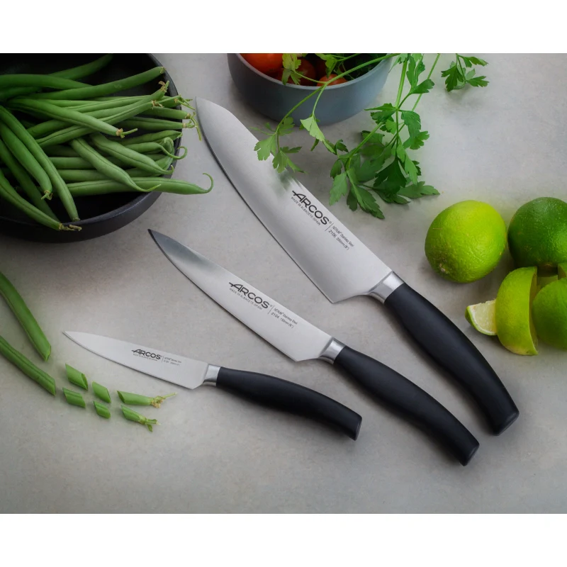 Conjunto de Facas de Cozinha Forjadas 3 Peças Aço Inoxidável Nitrum