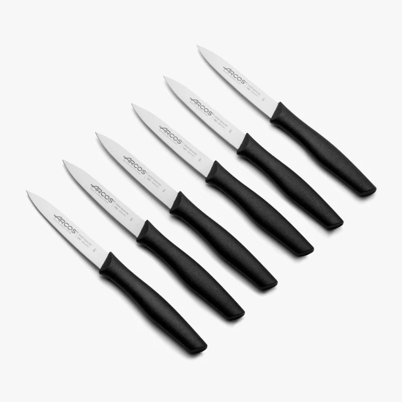 Conjunto 3 Facas de Descascar Lâmina 100 mm Aço Inoxidável