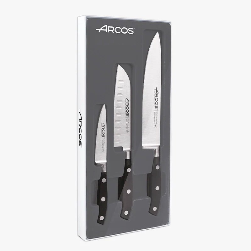 Conjunto de Facas Forjadas, 3 peças, Aço Nitrum