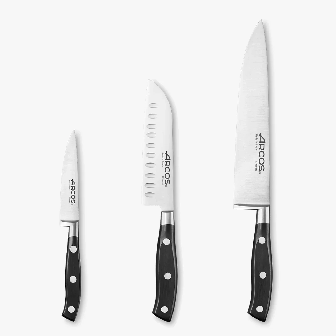 Conjunto de Facas Forjadas, 3 peças, Aço Nitrum