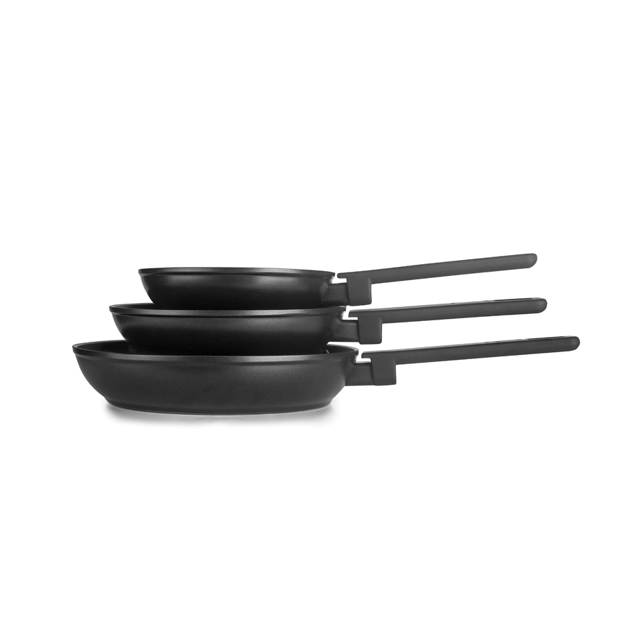 Conjunto 3 Frigideiras Indução Alumínio Forjado 18, 22, 26 cm