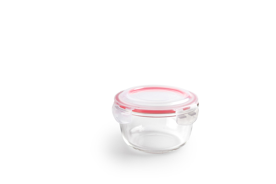 Contentor Redondo Borosilicato 800 ml para Armazenamento de Alimentos
