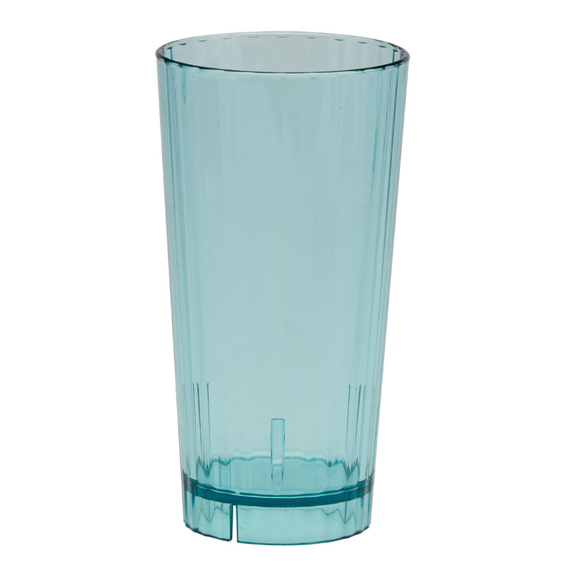 Copo Tubular Policarbonato Azul Celeste Ø 7.6 cm x 12.8 cm Alto
