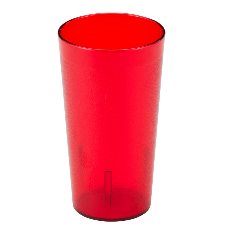 Copo Tubular SAN Vermelho Rubi 80 mm Ø x 146 mm