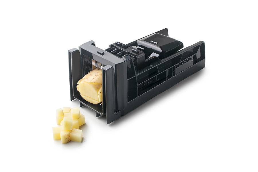 Cortador Manual de Batatas Fritas em Aço Inoxidável e Plástico