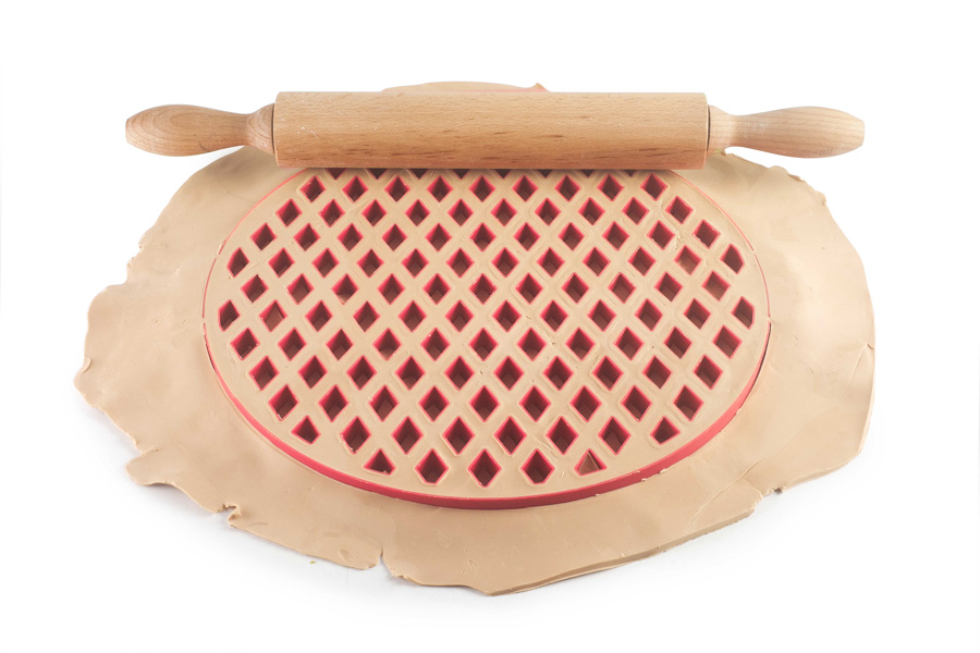 Cortador de Massa para Crostata, Padrão Grelha Losango