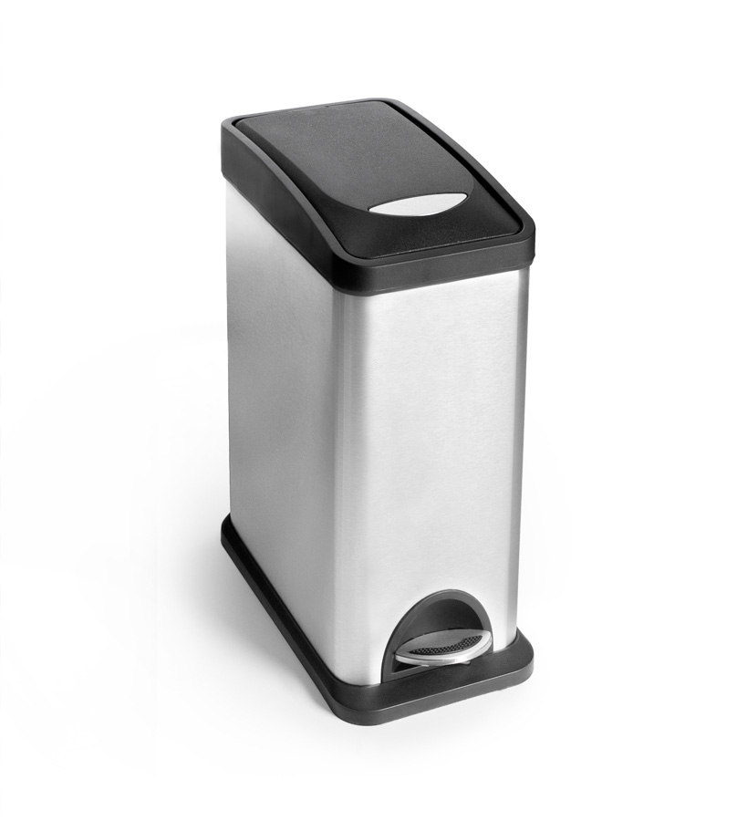 Cubo para Reciclagem 8L com Pedal em Aço Inoxidável