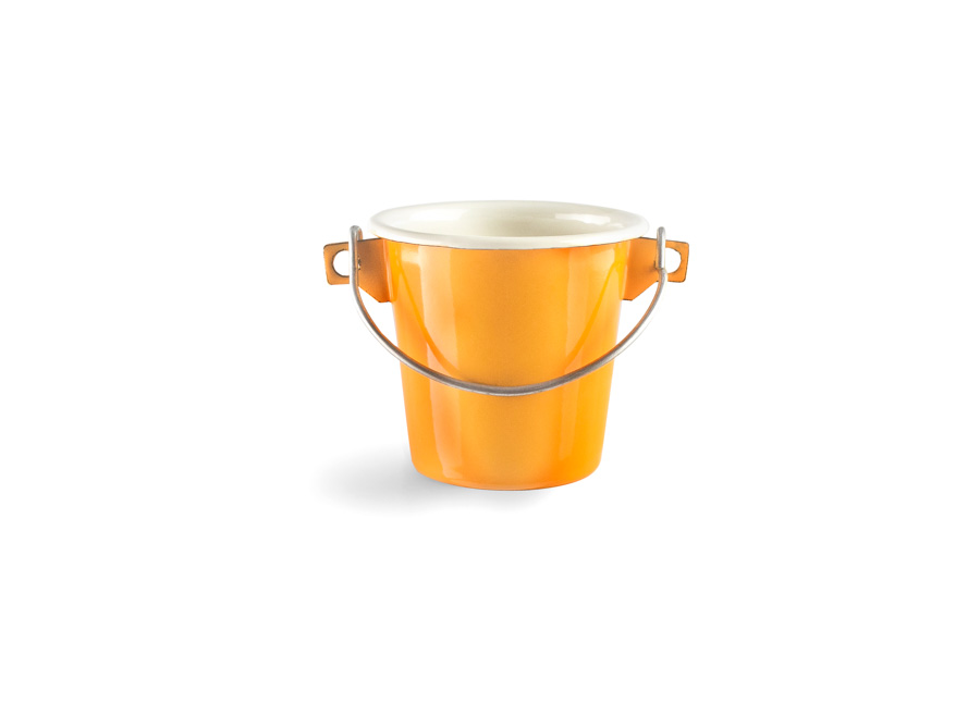 Cubo Utilitário de Cozinha 8 cm em Aço Esmaltado Vitrificado