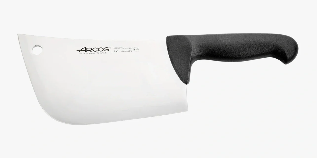Cutelo de Talhante 17.78 cm em Aço Inoxidável Nitrum com Cabo Ergonómico