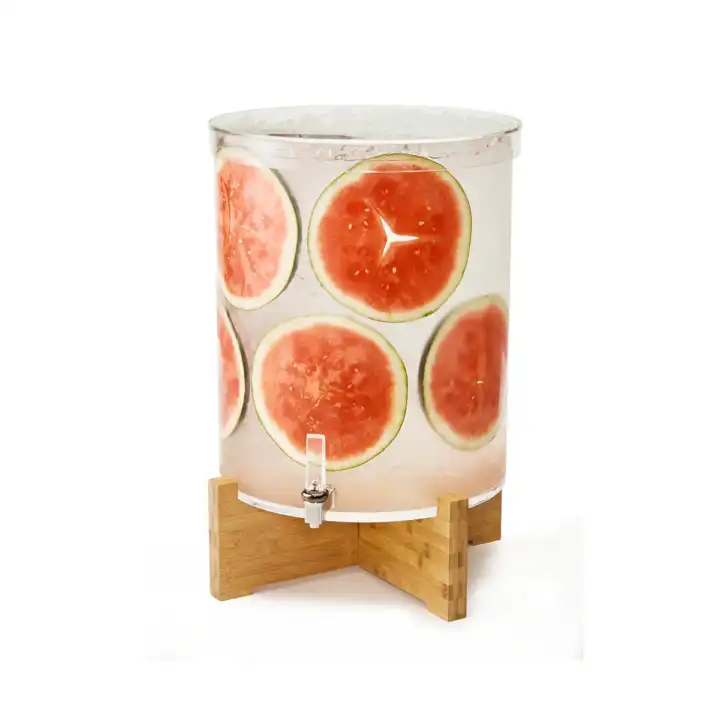 Dispensador de Bebidas 53L com Toque Sem Contacto e Base Bambu