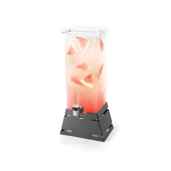 Dispensador de Bebidas Frias 7.6L com Base Piramidal Preta