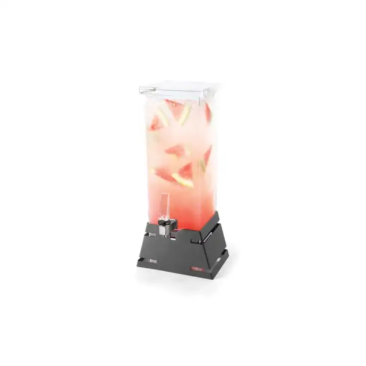 Dispensador de Bebidas Frias 7.6L com Base Piramidal Preta
