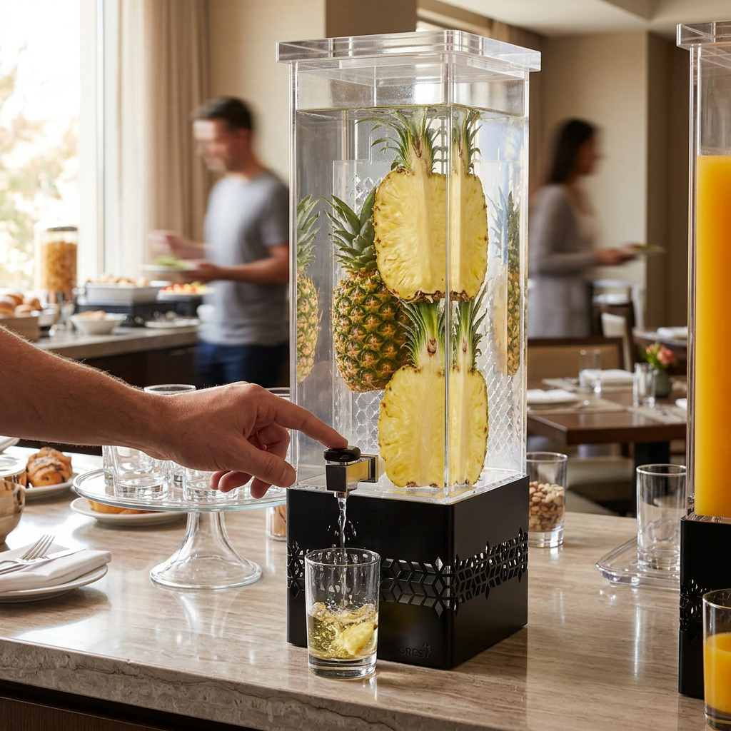 Dispensador de Bebidas Sem Contacto 7.6L para Buffet Profissional