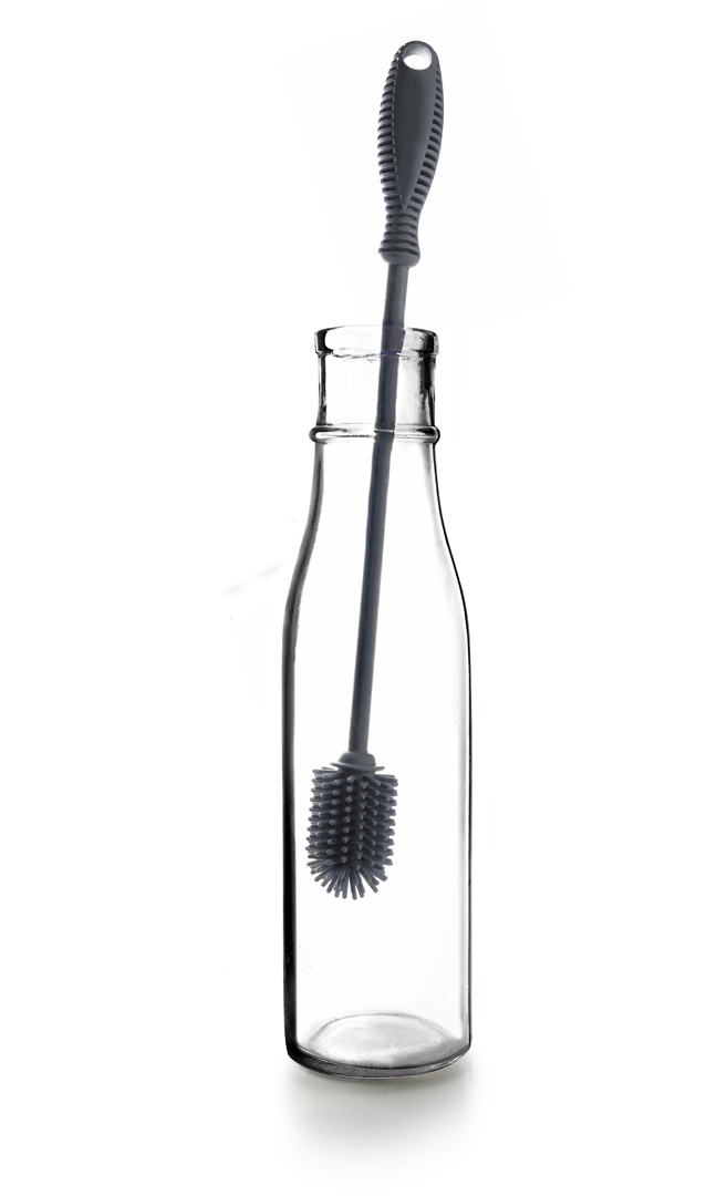 Escovilhão para Garrafas e Garrafas Térmicas em Silicone 31 cm