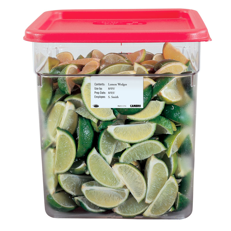 Etiquetas Solúveis para Identificação Alimentos 6,35x2,54 cm - 3000 Unid.