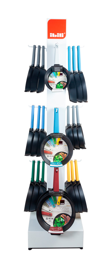 Expositor Vertical para Frigideiras em Aço