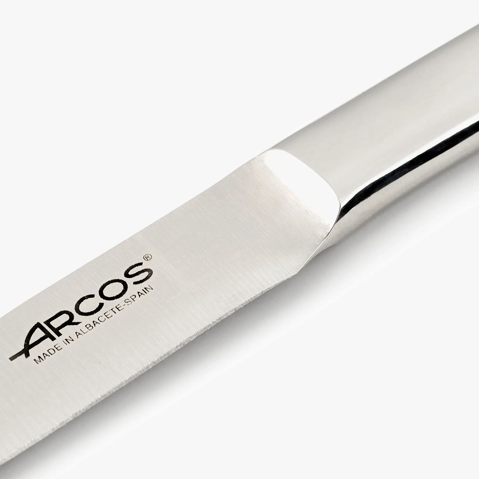 Faca de Bife Fio Liso Monobloco Aço Inoxidável 110 mm
