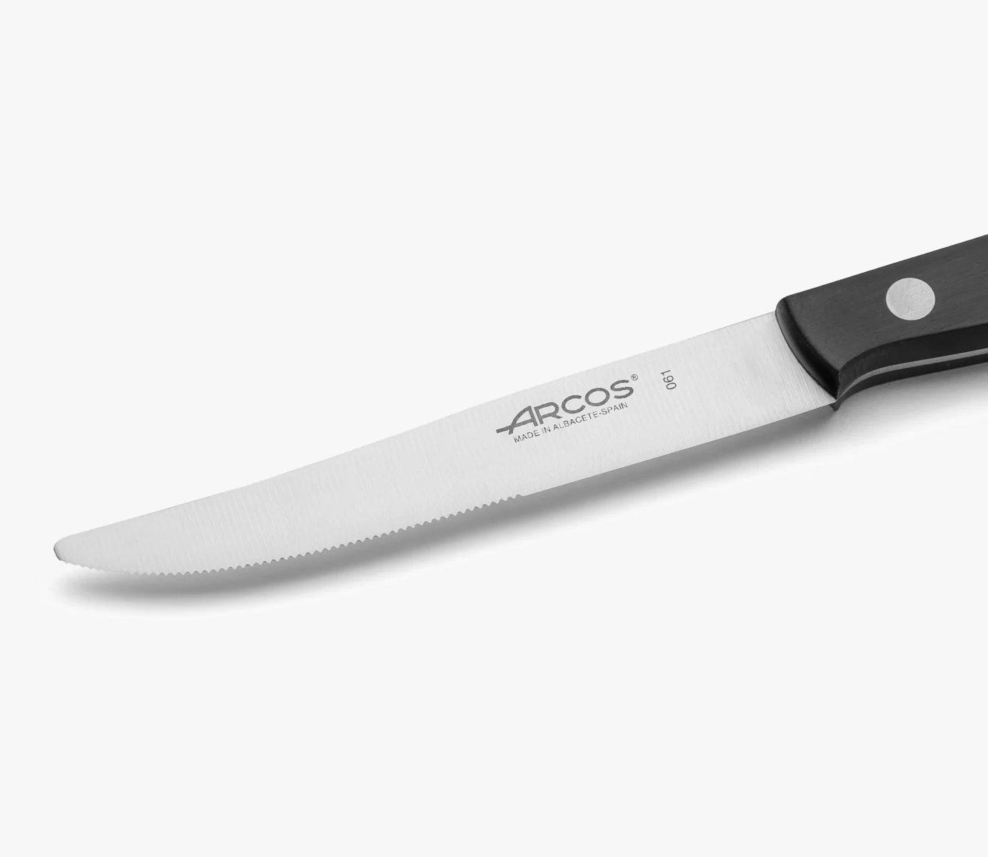 Faca de Carne de Mesa 5" Aço Inoxidável e Cabo POM Preto