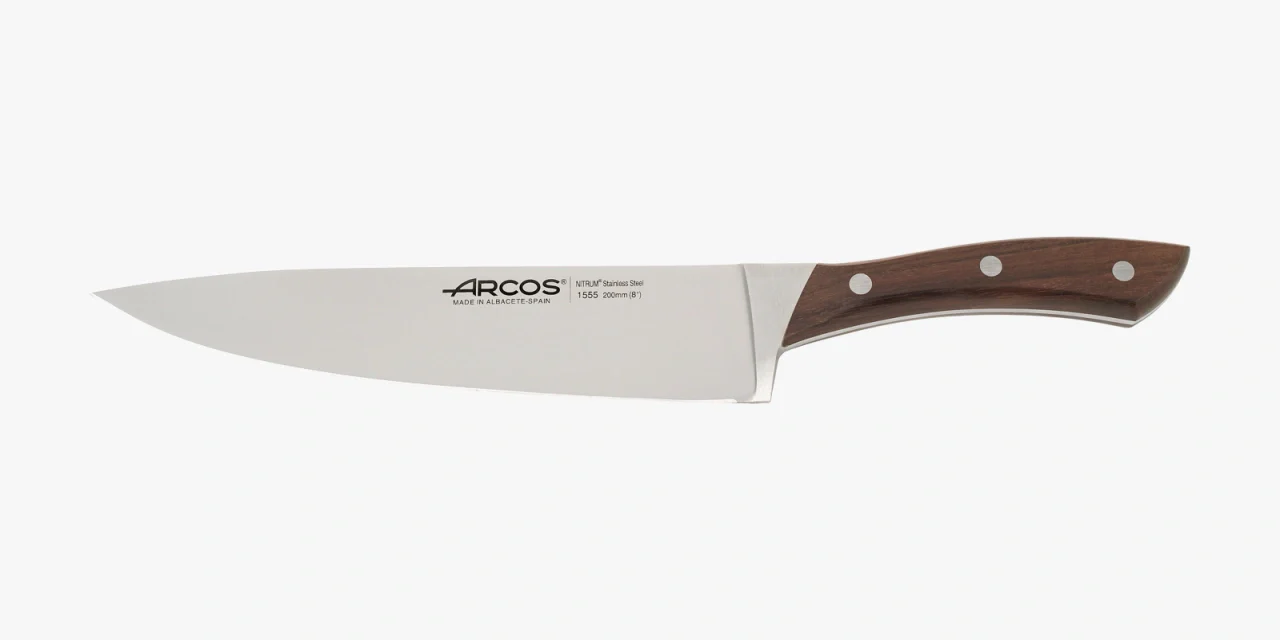 Faca Chef 200 mm Aço Inoxidável com Cabo Ergonómico Verde