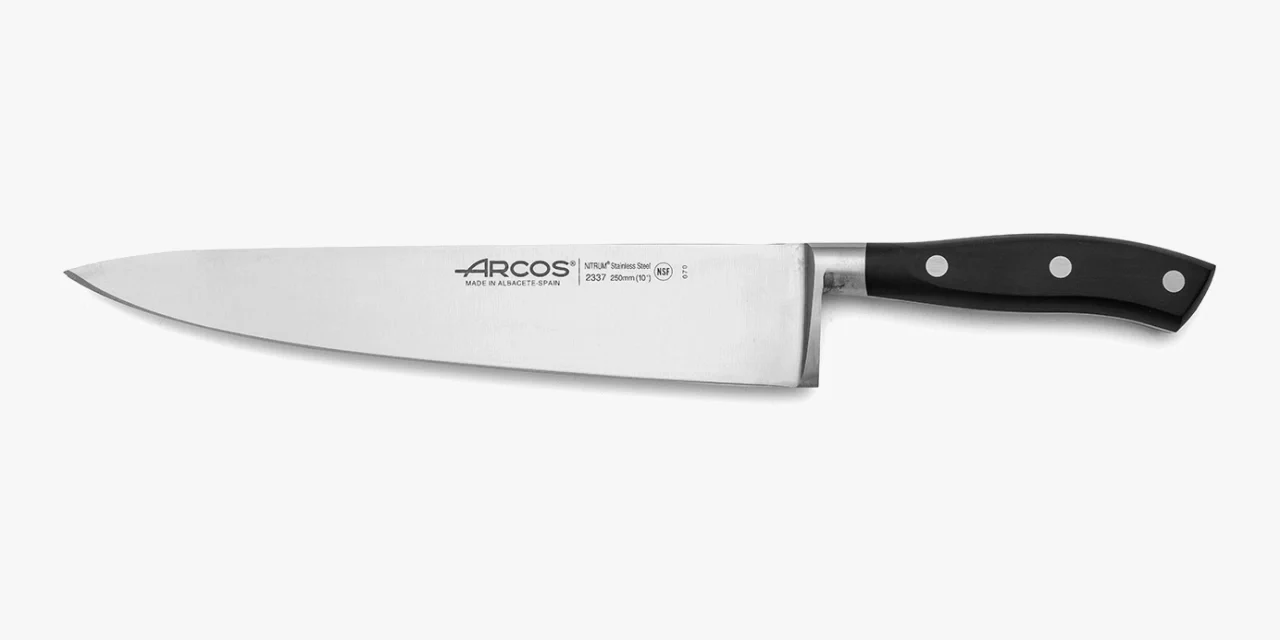 Faca de Chef 250mm Aço Inoxidável Forjado para Cozinha Profissional
