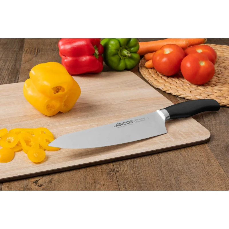 Faca de Chef Forjada 200mm, Lâmina Aço Inox, Cabo Polipropileno