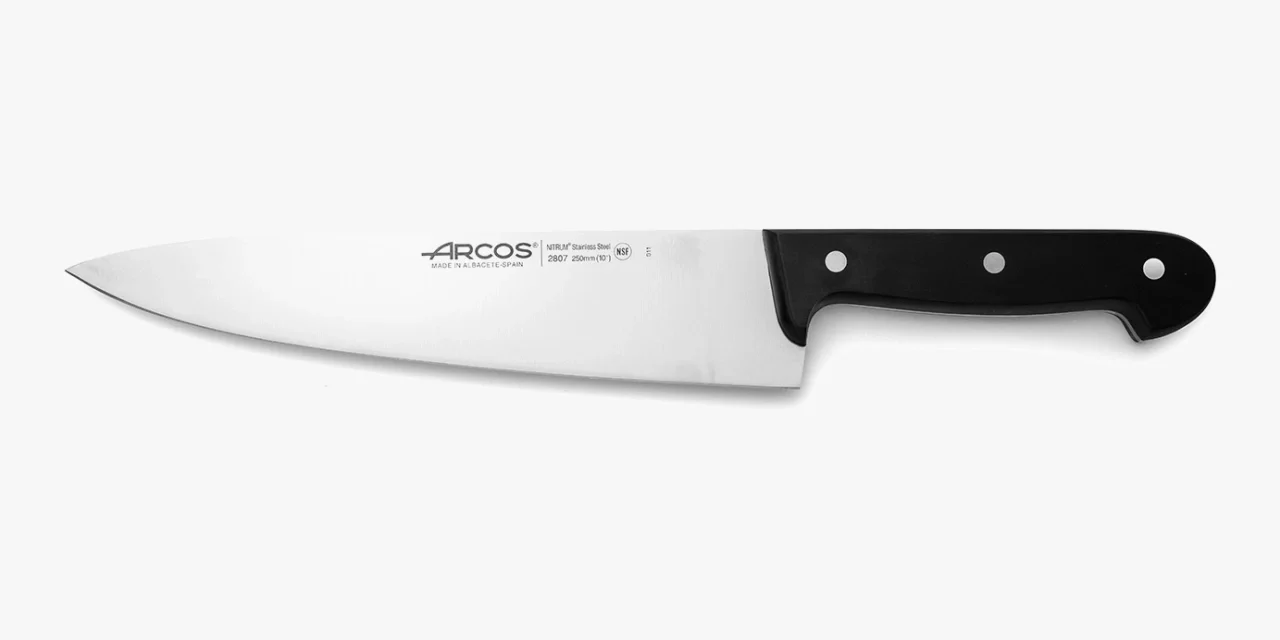 Faca de Chef 250 mm – Lâmina Inox NITRUM, Cabo POM Preto