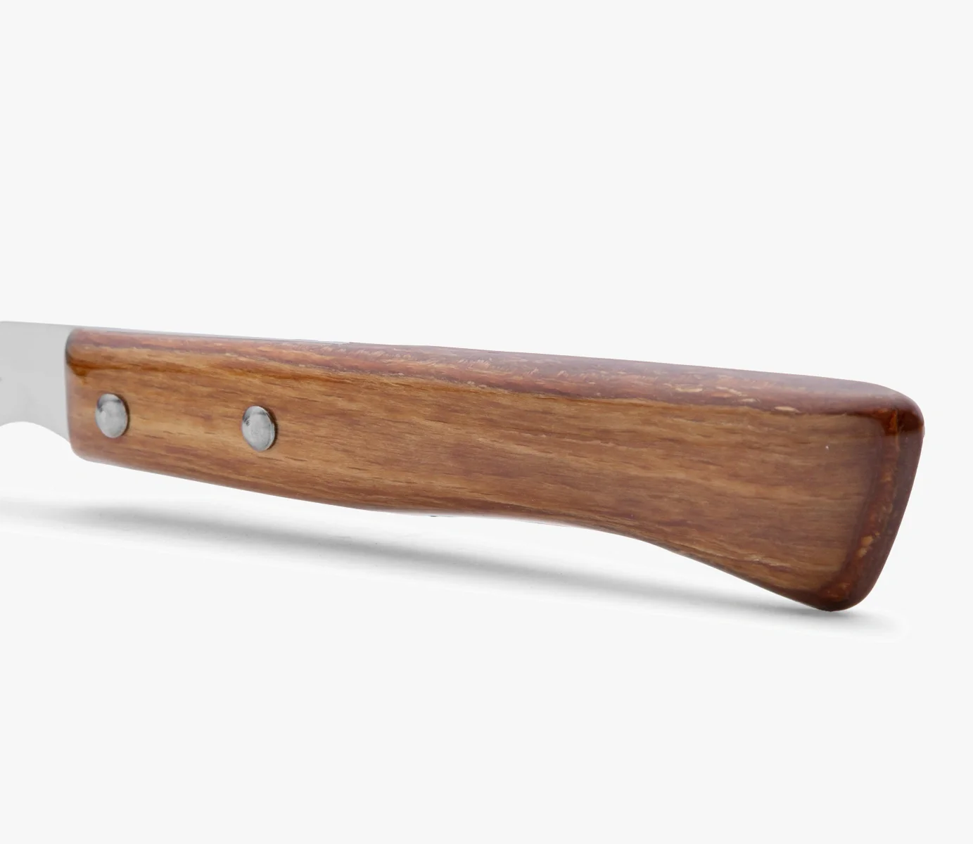 Faca de Chuleta de Mesa Lâmina 110mm Aço Inoxidável Cabo Madeira