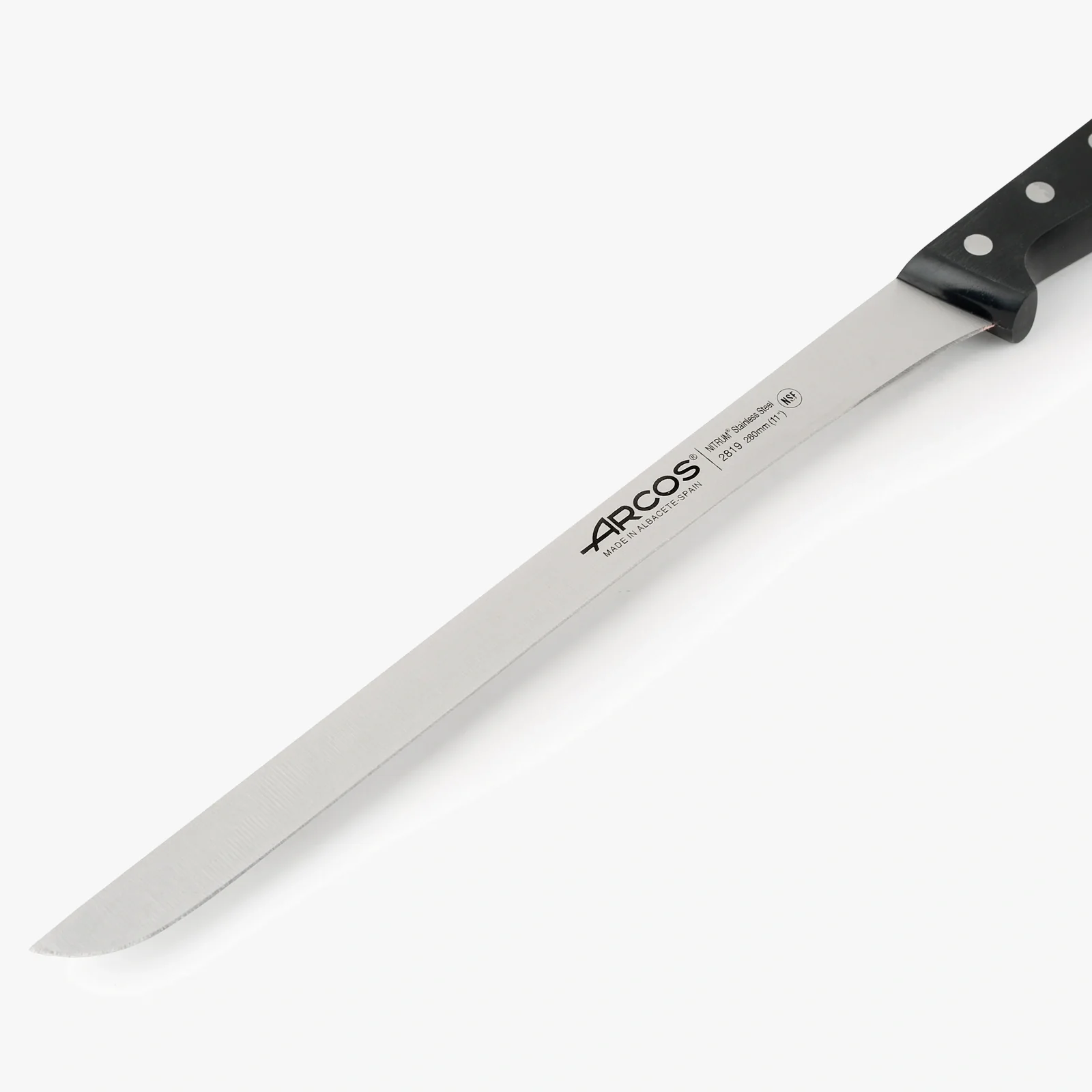 Faca para Presunto Lâmina 280 mm Aço Inoxidável Cabo POM