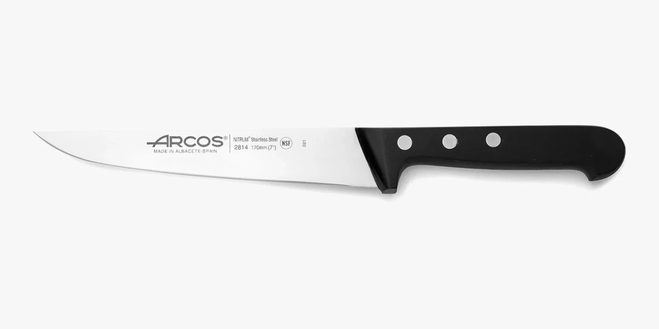 Faca de Cozinha 180mm Aço Nitrum Cabo POM – Uso Profissional