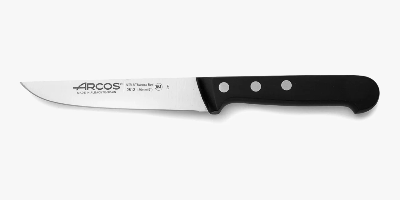 Faca de Cozinha Utilitária Lâmina 130 mm Aço Inoxidável NITRUM