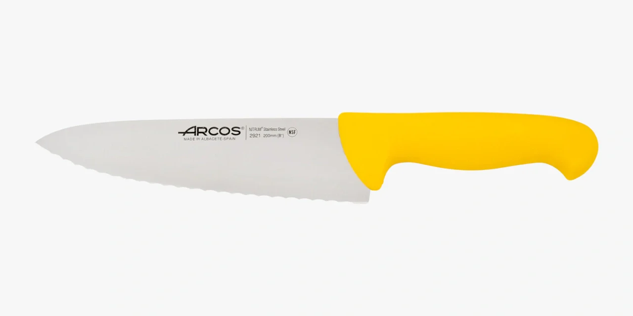 Faca de Cozinheiro Serrilhada 200 mm Aço Inoxidável NITRUM