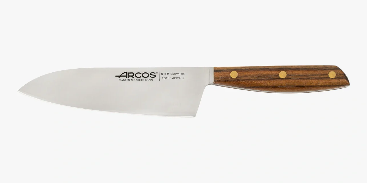 Faca Deba 170mm Lâmina Aço Inoxidável Nitrum Cabo Madeira