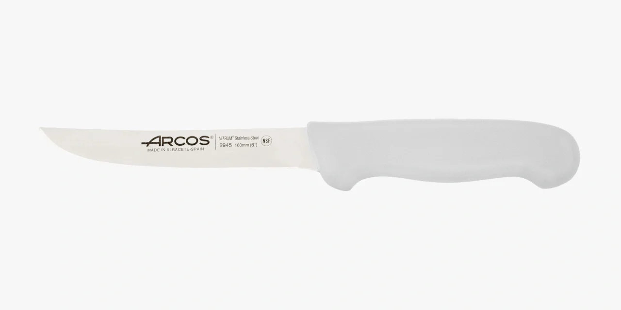 Faca Desossar 160mm Aço Inoxidável Nitrum Cabo Ergonómico Branco