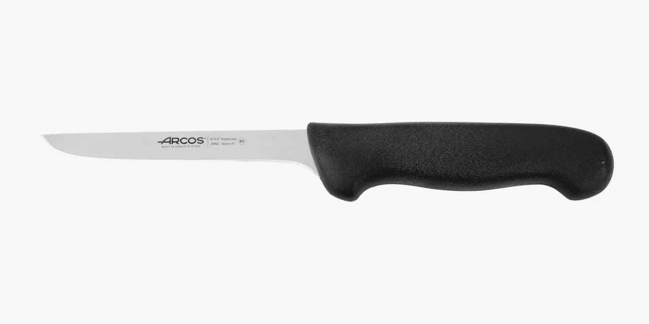 Faca Desossar 140 mm Aço Inoxidável Nitrum | Cabo Ergonómico Preto