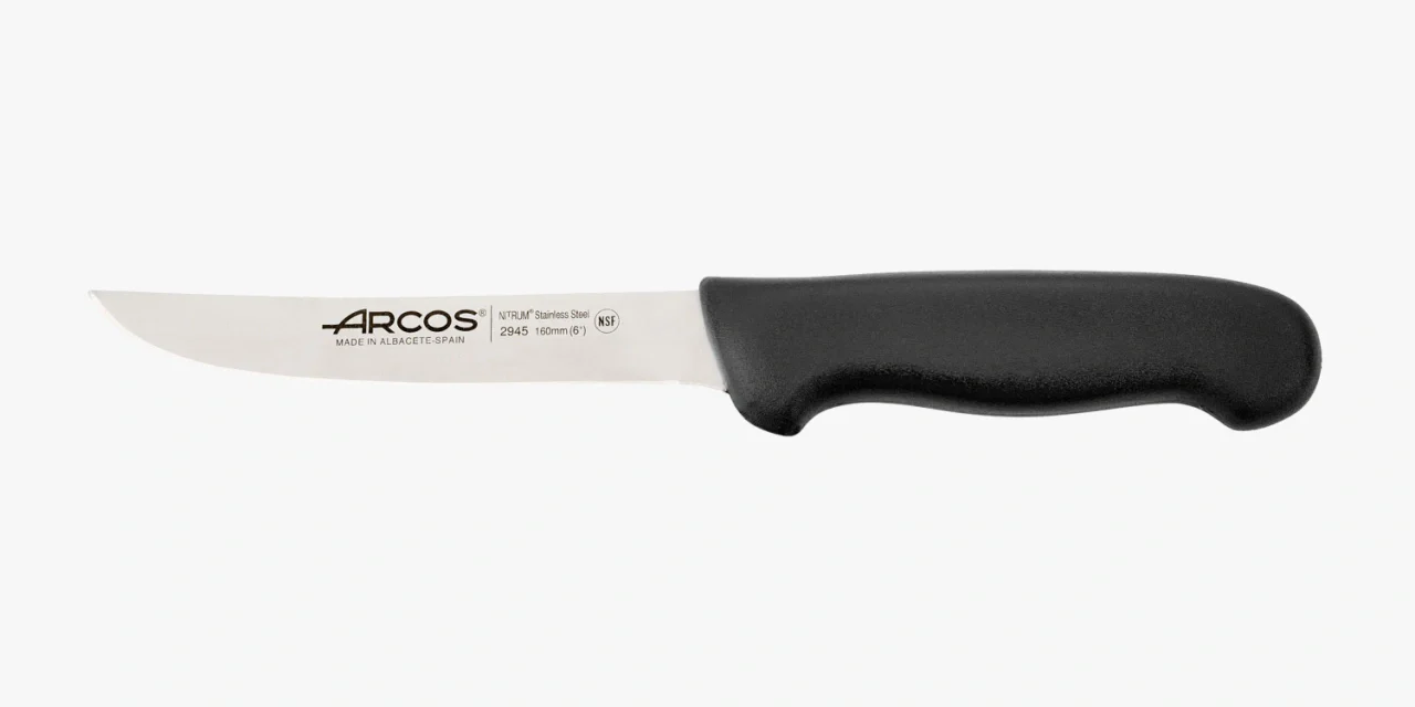 Faca Desossar Lâmina 160mm Aço Inoxidável Nitrum Cabo Preto