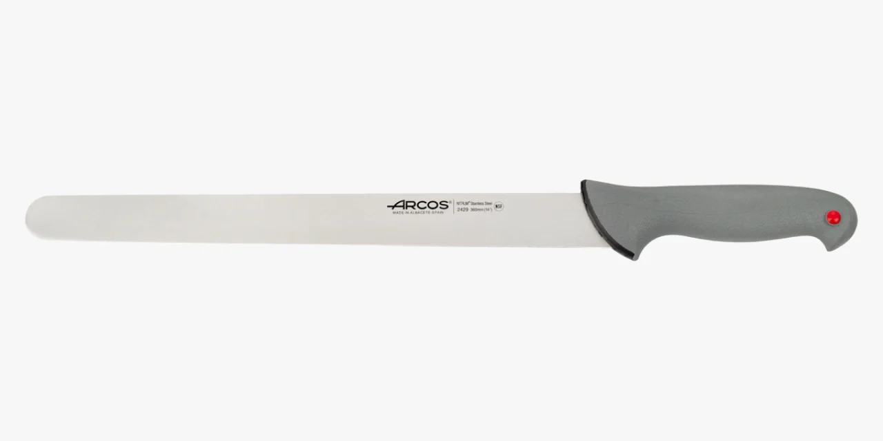 Faca de Fiambre Profissional 360 mm - Lâmina Aço Inoxidável NITRUM