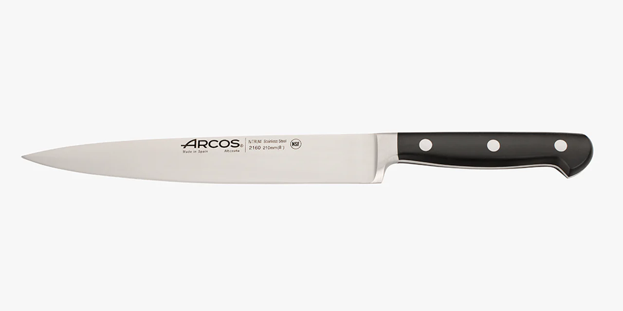 Faca para Filetar 210 mm Lâmina Flexível Aço NITRUM Cabo Ergonómico