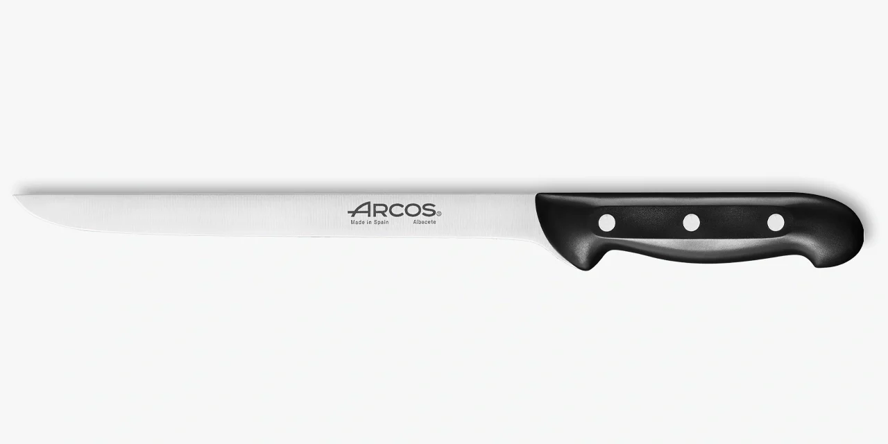 Faca Jamoneira Flexível 240 mm - Aço Inoxidável NITRUM