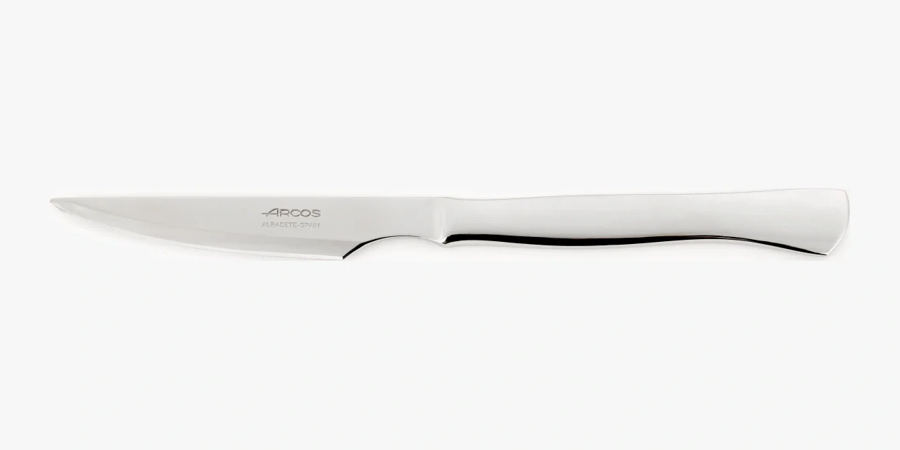 Faca de Mesa Lâmina Lisa 110mm Aço Inoxidável Monobloco