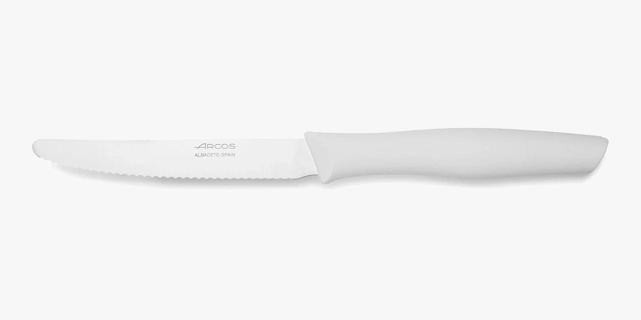 Faca de Mesa Serrilhada 100 mm Aço Inoxidável com Cabo Polipropileno