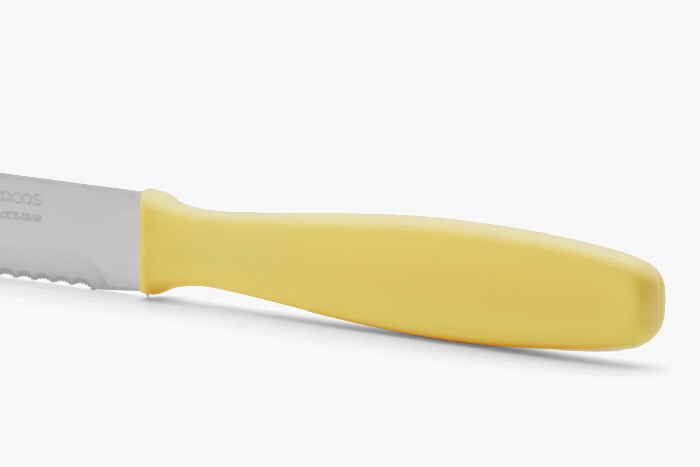 Faca de Mesa Serrilhada 125 mm - Cabo Polipropileno Creme