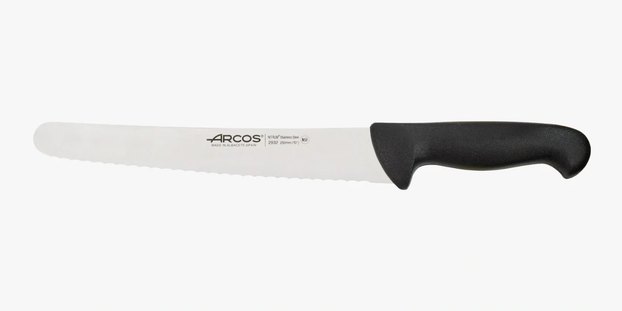 Faca de Pastelaria 250 mm Lâmina Aço Inox Nitrum Cabo Ergonómico
